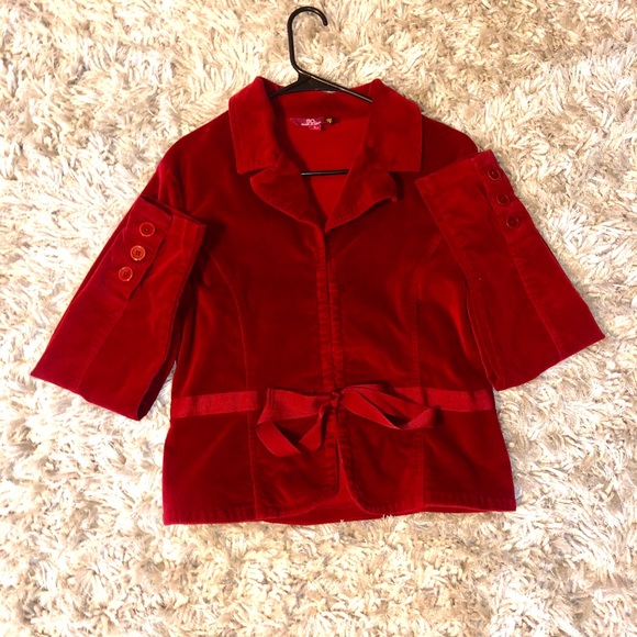 Red  Junior Jacket Size L. Never worn. - Picture 2 of 5